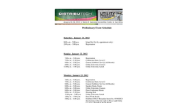 Schedule of Events