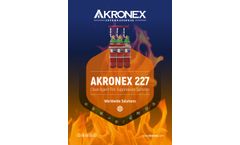 AKRONEX - Model 227 - Clean Agent Fire Supressions Systems - Brochure