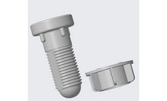 Topper - HDPE Plastic Screw Bolt Assembly for Floating Solar PV System