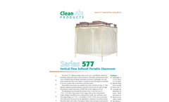 Clean Air - Model CAP577F - Vertical Flow Softwall Portable Cleanroom Brochure