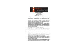 Erosion Eel Installation Instructions