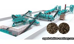 Several major components of fertilizer production line