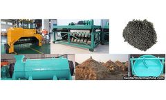 Processing organic fertilizer by using crop straw
