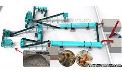 Industrial treatment equipment and means of fowl dung organic fertilizer