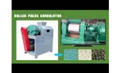Fertilizer granulator machine for making compound fertilizer granules Video