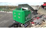 Loonbedrijf Gebr Sloot BV. Komptech Terminator 6000 Shredding Carpet and Textile Video