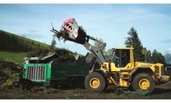 Komptech Axtor 6010 Shredding Green Waste Video