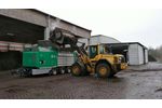 Komptech Crambo 5200 EC Direkt and Volvo L90F Video