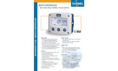 F130 - Field Mount - Batch Controller with Two-stage Control and Pulse Output - Datasheet