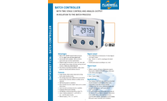 F136 - Field mount - Batch Controller with 2-stage control and analog output - Datasheet