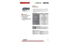 AMETEK EM Test - Model AMP 200N2 - Audio Transformer - Datasheet