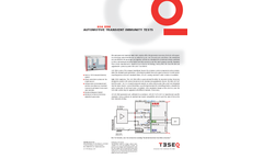 Teseq - Model NSG 5500 - Automotive Transient Immunity Tests Generators Brochure