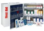First Aid Only - Model 2470FAOF - 100 Person 3 Shelf First Aid Metal Cabinet, ANSI B+, Type I & II, without Medications