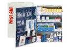First-Aid-Only - Model 248OPF - 150 Person 4 Shelf First Aid Metal Cabinet, ANSI B+, Type I & II with Medication