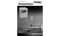 Cambridge-Viscosity - Model 311 - Sanitary In-line Viscometer-  Brochure