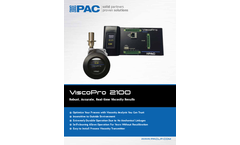  	ViscoPro - Model 2100 - In-Line Viscometer for the Process Industry-  Brochure