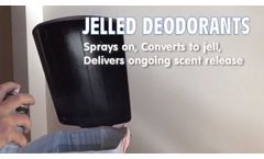 Jelled Deodorants Stick on Surface, Give Long Lasting Odor Control - Video