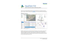 Waterloo Hydrogeologic - Version AquaChem 13.0 - Water Quality Data Analysis and Reporting Software - Brochure