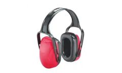 Mach - Model 1 - Noise Blocking Earmuffs, NRR 18 Red/Black
