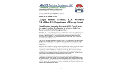 ATS-63 Turbine/Generator Development  Brochure