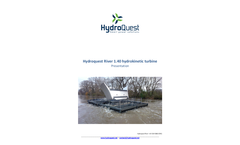 HydroQuest - Model 1.40 - River Turbine Brochure