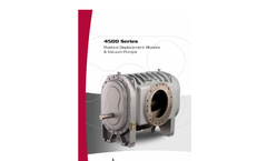 Positive Displacement Blowers & Vacuum Pumps 4500 Series- Brochure