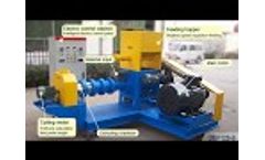 Floating fish food extruder (fish feed pellet press machine for sale ) Video