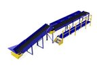 Tuffman - Model TS-T-1003-00-1 - 4-Bin Mini Sorting Station - Excellent for plastics, papers and other light recyclable waste