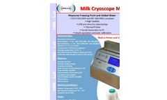 Model MC1 - Milk Cryoscope Analyser Brochure