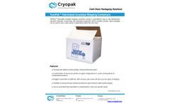 Cryopak - Model TemPak - Fabricated Insulated Shipping Containers - Brochure