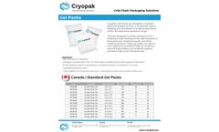 Cryopak - Model Elite - Gel Pack - Brochure