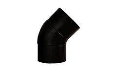 Model PE100 - SDR11 - PN16 - Polyethylene Injection 45° Elbow