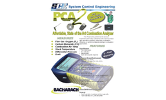 SCE - Model PCA2 - Art Combustion Analyzer - Brochure