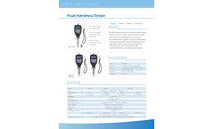 Landtek - Model FHT-15 - Fruit Hardness Tester Brochure