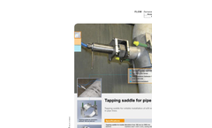 Tapping Saddle for Pipe Sensors Datasheet