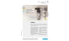 NIVUS UniBar - Model E II - HSB0 UE - Screw-in Probe Stainless Steel Measurement Cell Piezo-Resistive - Brochure