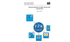 D2W - Device to Web Internet Portal Technical Datasheet