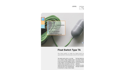 NIVUS - Model Type TA - FMO - Float Switch- Brochure