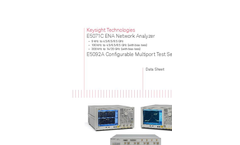 Keysight - Model 900 Hz to 120 GHz - PNA Network Analyzers Brochure