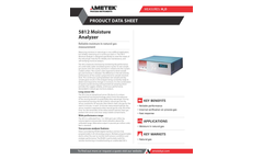 AMETEK PI - Model 5812 - Moisture Analyzer - Datasheet
