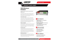 AMETEK PI - Model 5830 - Moisture Analyzer - Datasheet