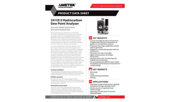 AMETEK PI 241CE II Hydrocarbon Dew Point Analyzer - Datasheet