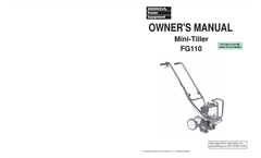 Honda - Model FG110 - Tillers Brochure