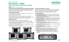 Microwave Site Master S820E Quick Fact Sheet
