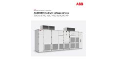 ABB - Model ACS 8080 - Medium Voltage AC Drive - Brochure