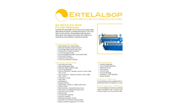 ErtelAlsop - EA 800 & EA 1000 - Recessed Chamber Filter Presses System Brochure