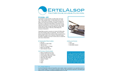 ErtelAlsop - Model Diamond Series-4D - Smallest Complete Plate and Frame Filter Press - Brochure