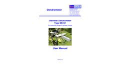 Ecomatik - Model Type DD-S1 - Diameter Dendrometer - Manual