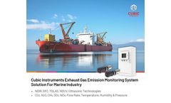 Cubic's Exhaust Gas Emission Monitoring System Solution for Marine Industry