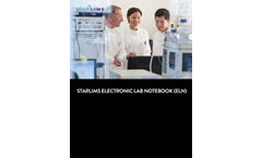 Starlims - Version ELN - Electronic Lab Notebook Brochure